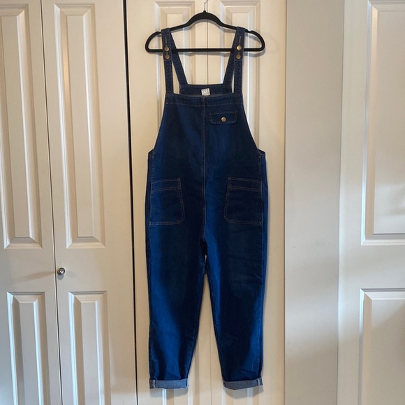 Blue denim dungaree/overalls - Picture 1 of 7